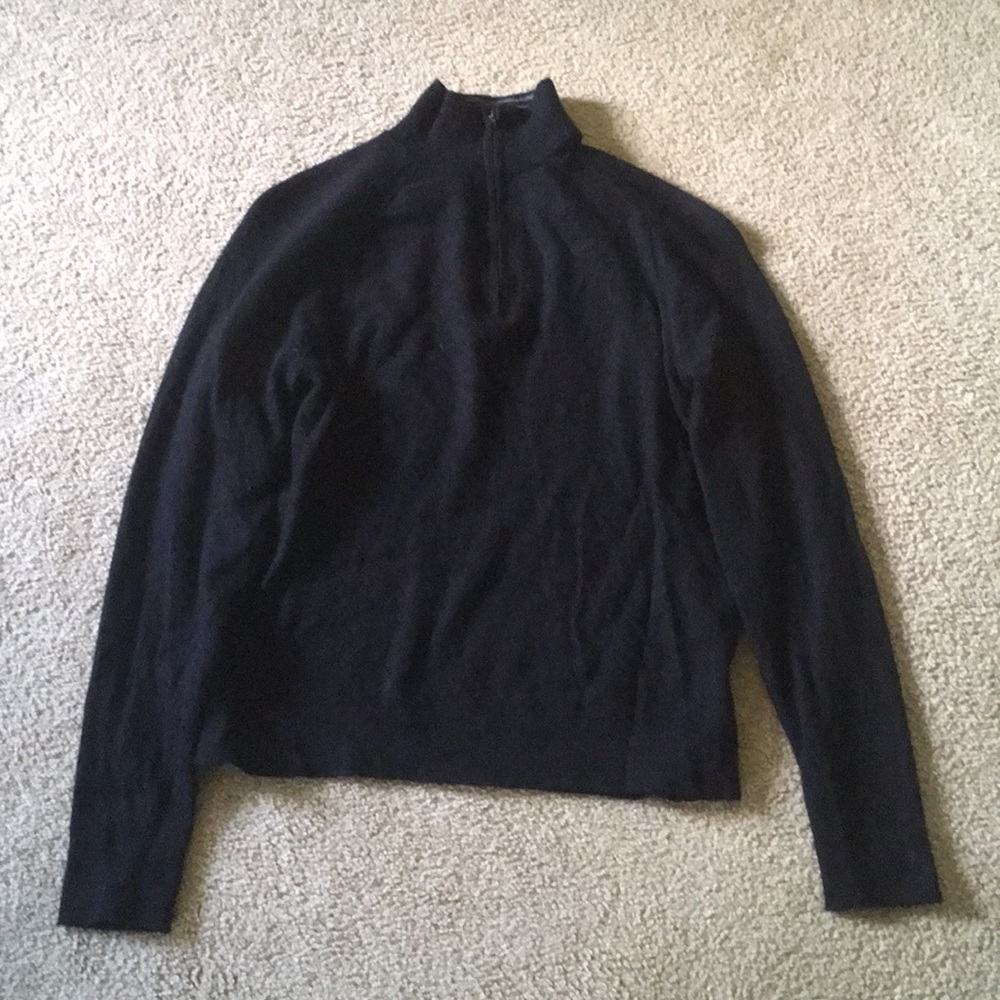 Calvin Klein Men’s Black Quarterzip Sweater Large